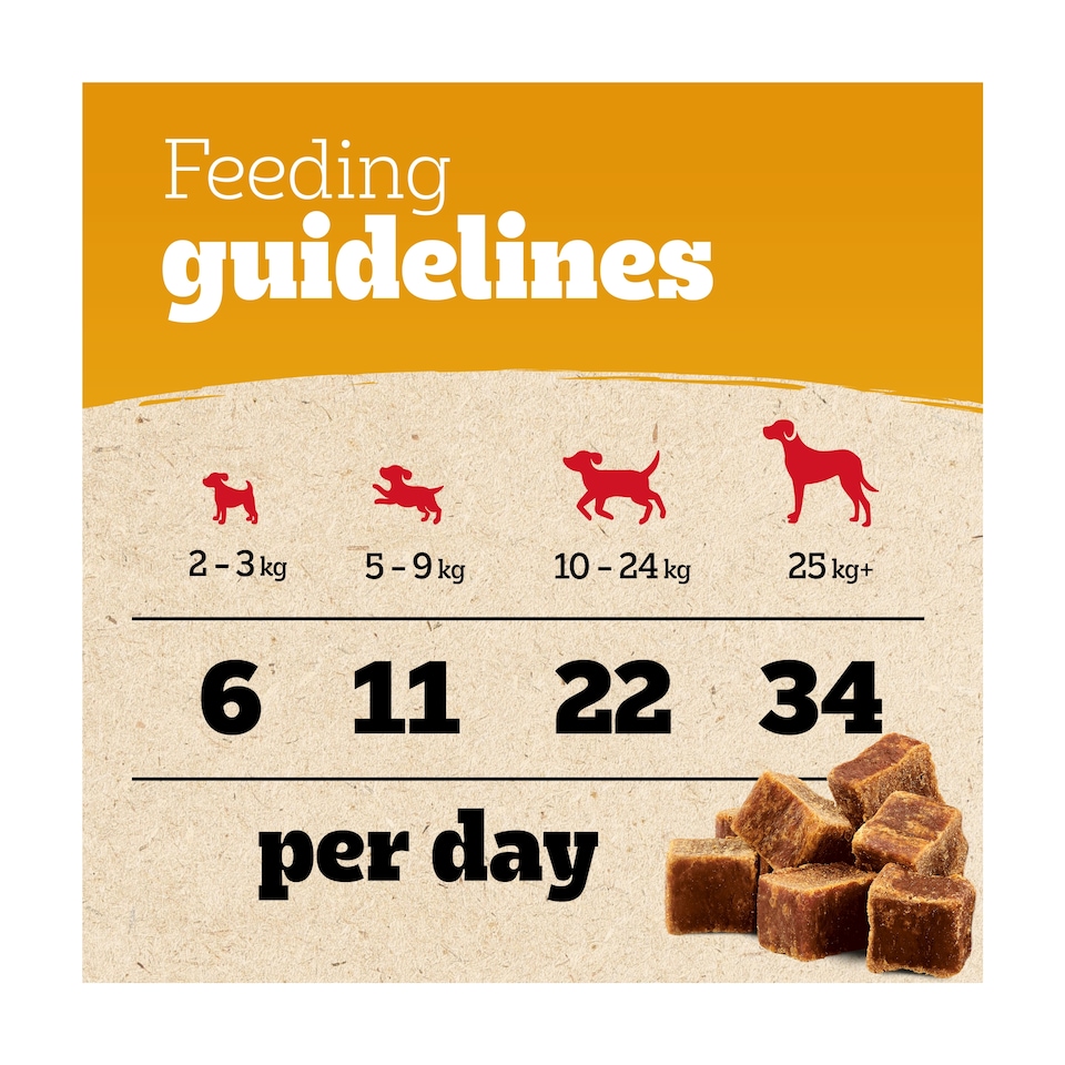 image 1 of PEDIGREE Ranchos Chicken Cubes Dog Treats 70g