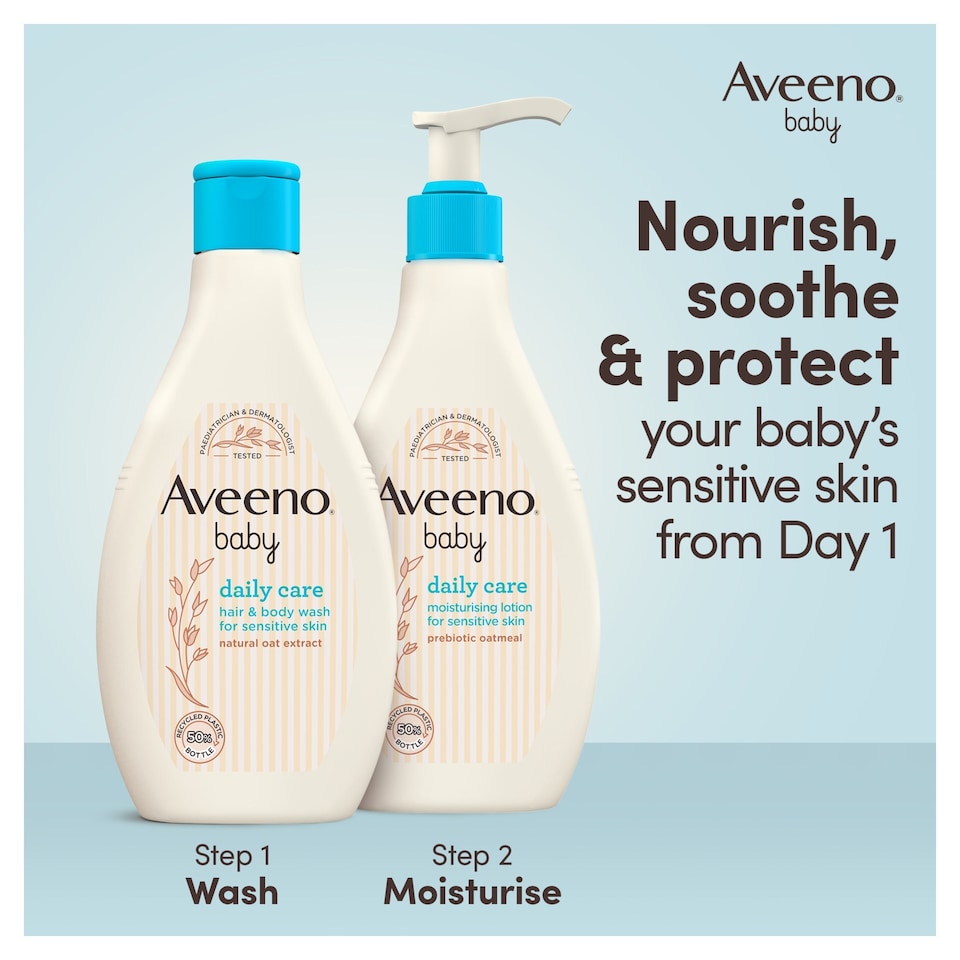 image 1 of Aveeno Baby Daily Care Hair & Body Wash For Sensitive Skin 250ml