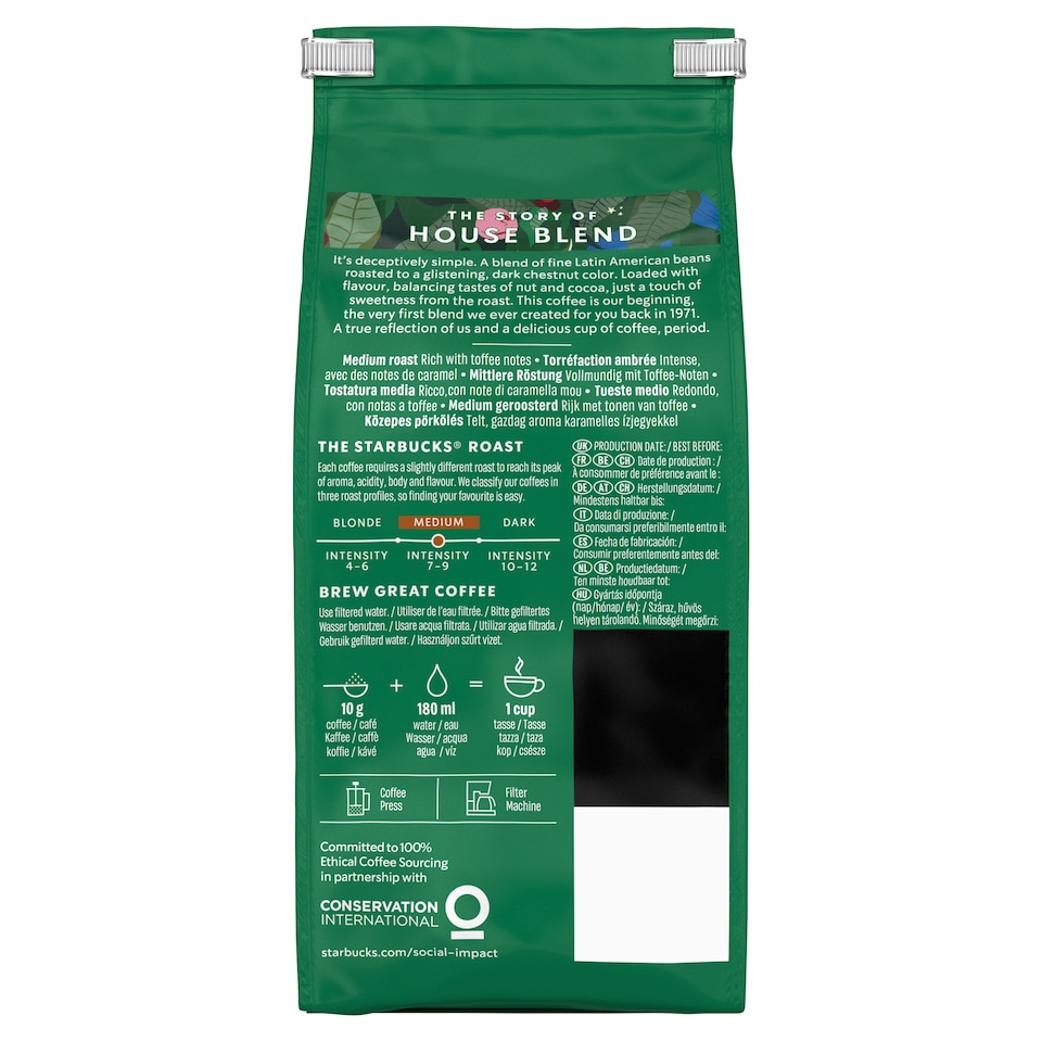 image 1 of Starbucks House Blend Ground Coffee 200G