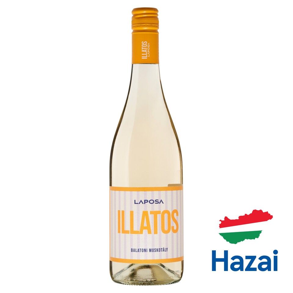 Laposa Illatos Balatoni Muskotály száraz fehérbor 12% 75 cl