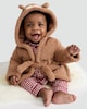 image 1 of F&F Curtis The Dog Baby 3-Piece Hooded Dressing Gown and Pyjamas Set in Brown