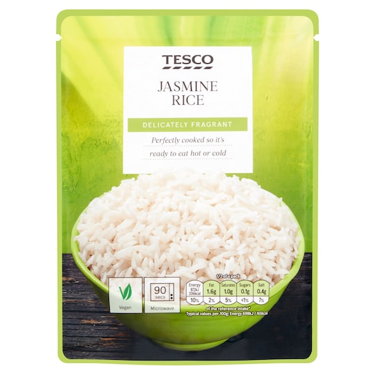 Tesco Microwave Jasmine Rice 250g - Tesco Groceries