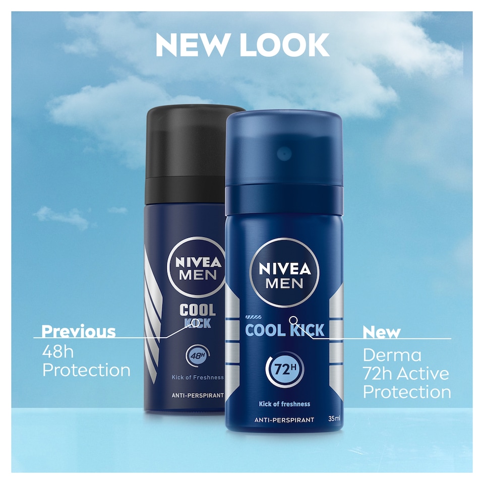 image 1 of NIVEA MEN Antiperspirant Deodorant Spray - Cool Kick 35ml