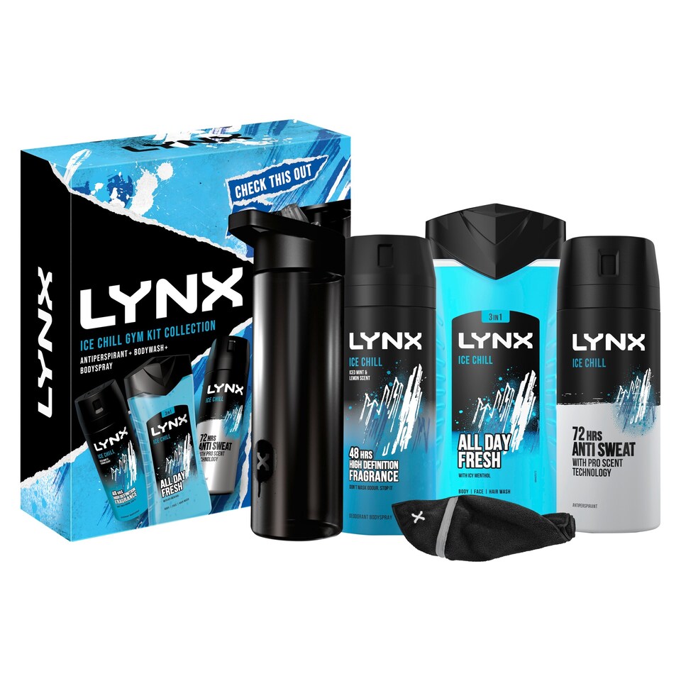 image 1 of Lynx Ice Chill Gym Collection gift Set