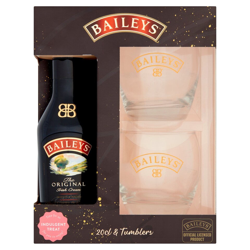 Baileys Original Cream Liqueur 20Cl & Tumbler Gift Set