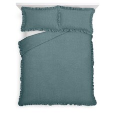 Tesco Frill Brushed Cotton Duvet Set Kingsize