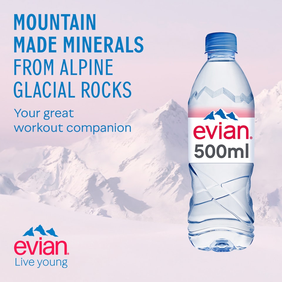 image 1 of Evian Natural Bottled Mineral Still Water Multipack 6x500ml