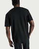 image 3 of F&F Edit Linen Rich Crew Neck T-Shirt in Black