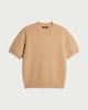 image 4 of F&F Knitted Short Sleeved Top in Camel