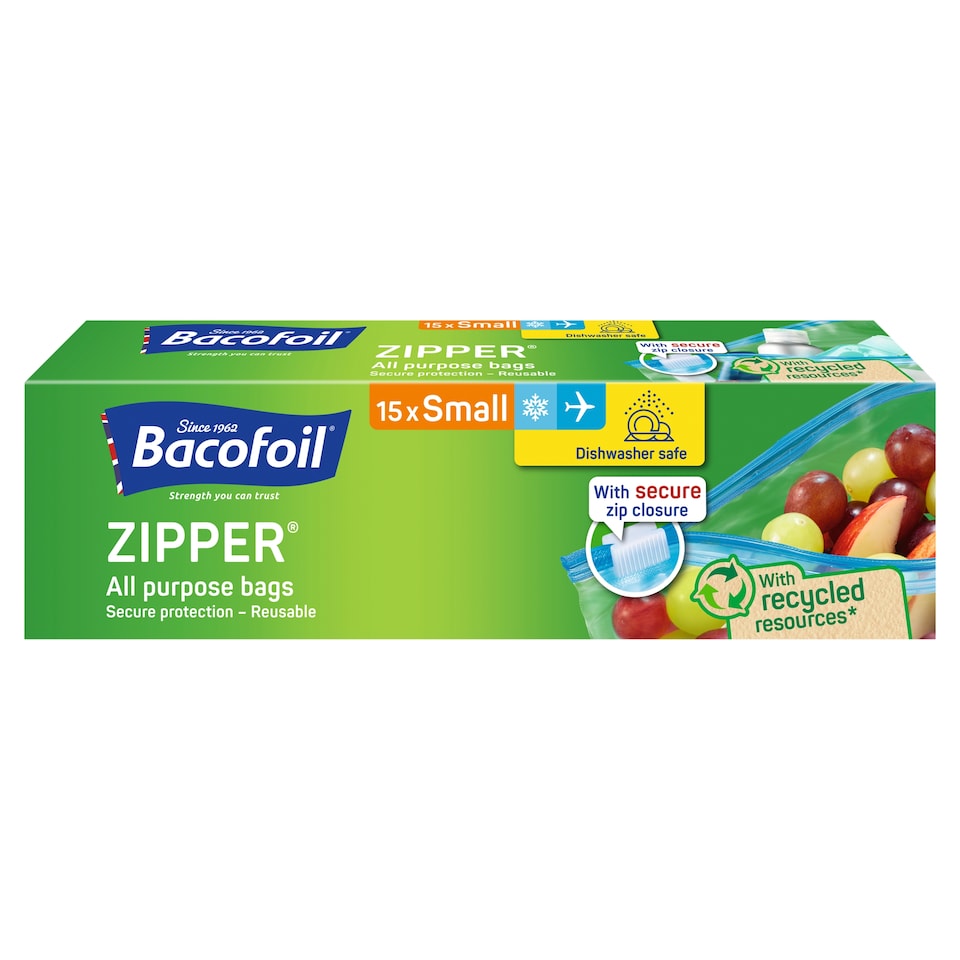 image 1 of Bacofoil Zipper Small Bags X15