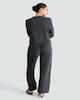 image 3 of F&F Wide Leg Seam Detail Co-ord Trousers in Grey