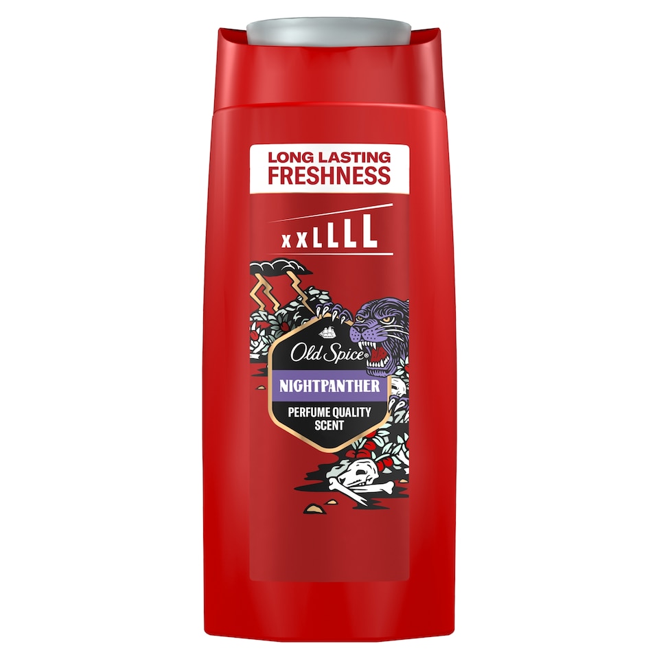 Old Spice Night Panther Férfi 3 az 1-ben Sampon és Tusfürdő, 675 ml