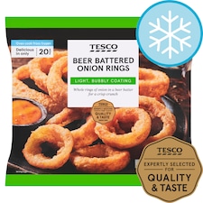 Tesco Beer Battered Onion Rings 300G