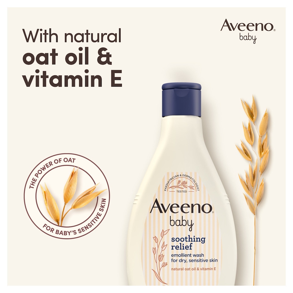 image 1 of Aveeno Baby Soothing Relief Emollient Baby Wash for Dry Skin 250ml