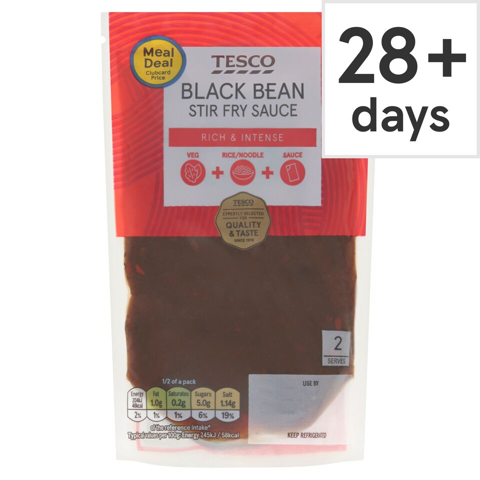 Tesco Black Bean Stir Fry Sauce 165g Tesco Groceries