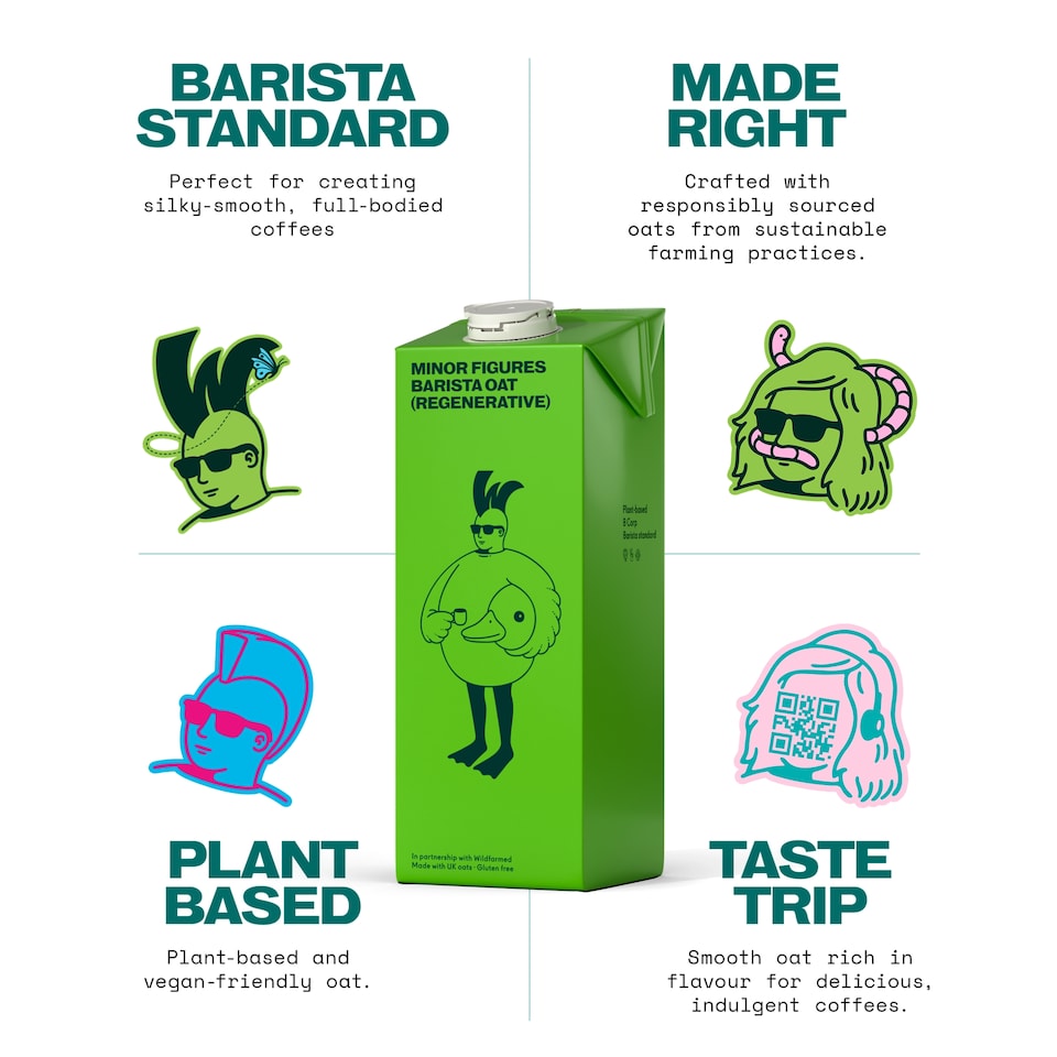 image 1 of Minor Figures Wildfarmed Oat Barista 1L