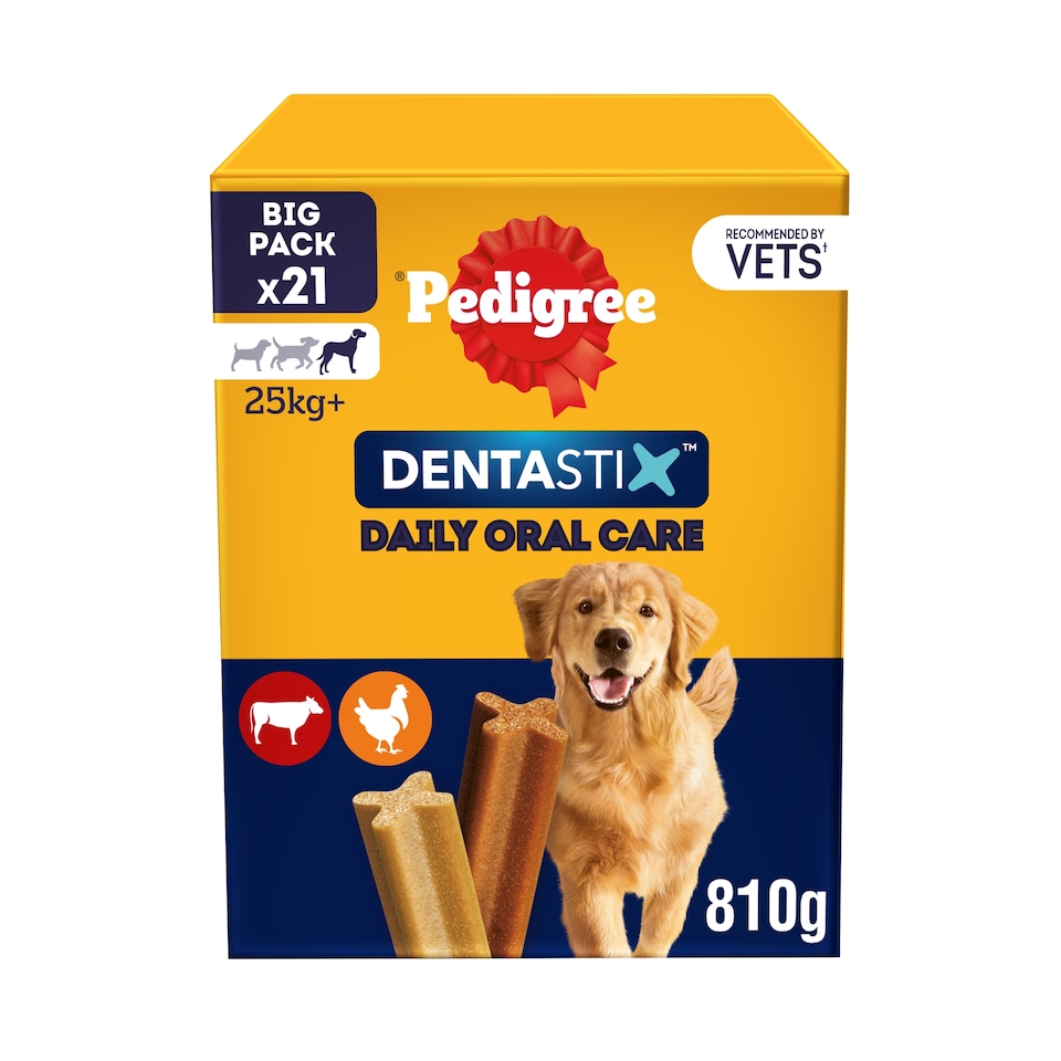 image 1 of Pedigree Dentastix Daily Large Dog Treats 21 Dental Sticks