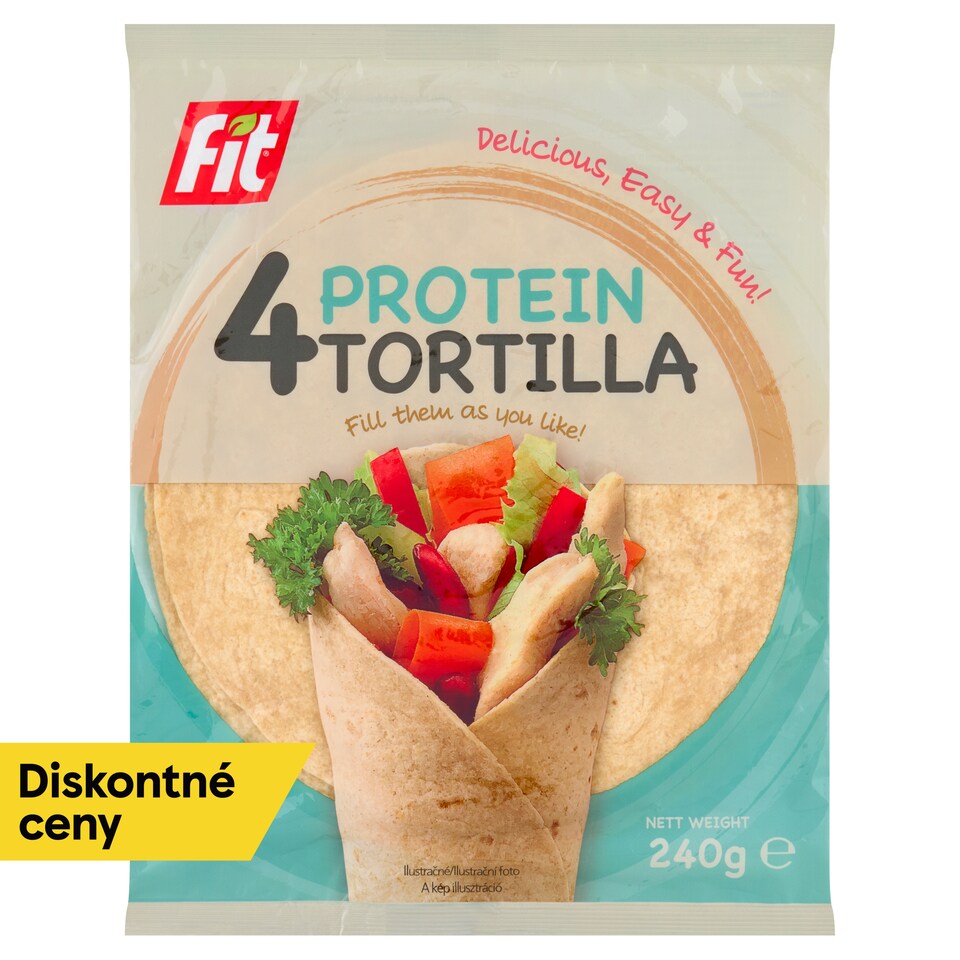 obrázok 1 z Fit Ovseno-pšeničné placky s vysokým obsahom bielkovín 4 ks 240 g