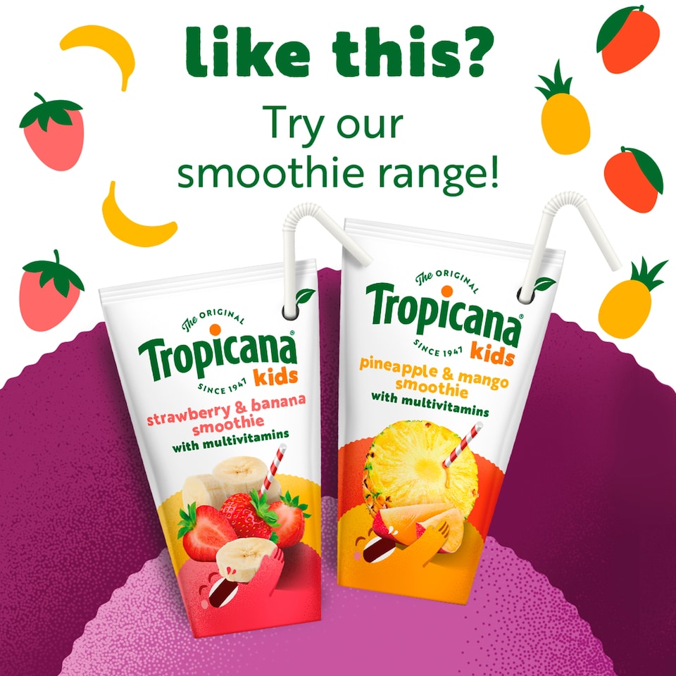 image 1 of Tropicana Kids Tropical fruit Juice 4 x 150ml