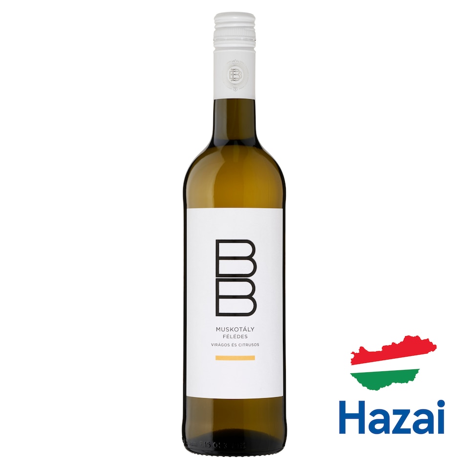 BB Dunántúli Muskotály félédes fehérbor 11% 0,75 l