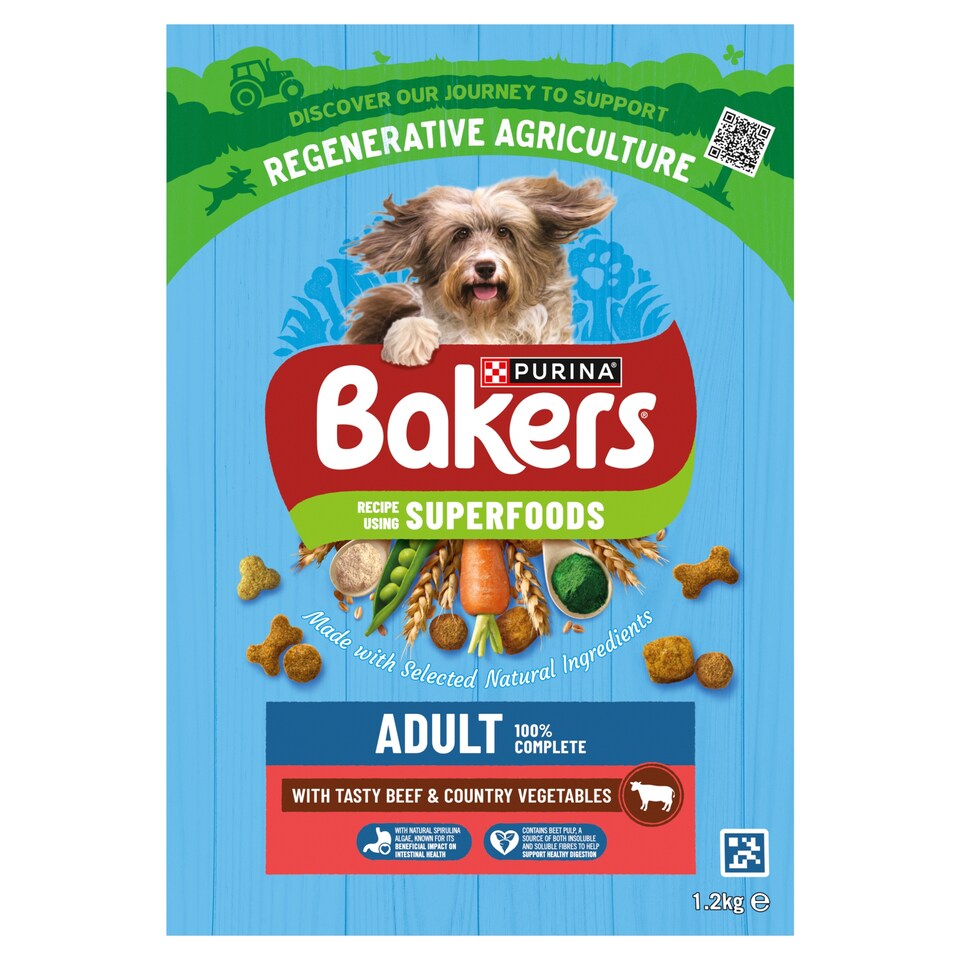 image 1 of Bakers Dog Food Beef & Vegetables 1.2Kg