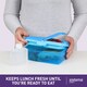 image 2 of Sistema Quaddie Lunchbox Blue/Green