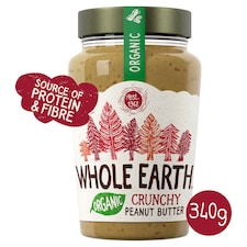 Whole Earth Crunchy Organic Peanut Butter 340g
