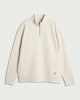 image 4 of RDA Pure Cotton Half Zip Oversized Fit Sweatshirt in Cream