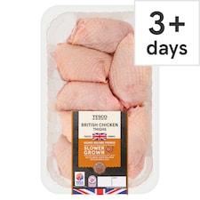 Tesco Slower Grown Chicken Thighs 1kg