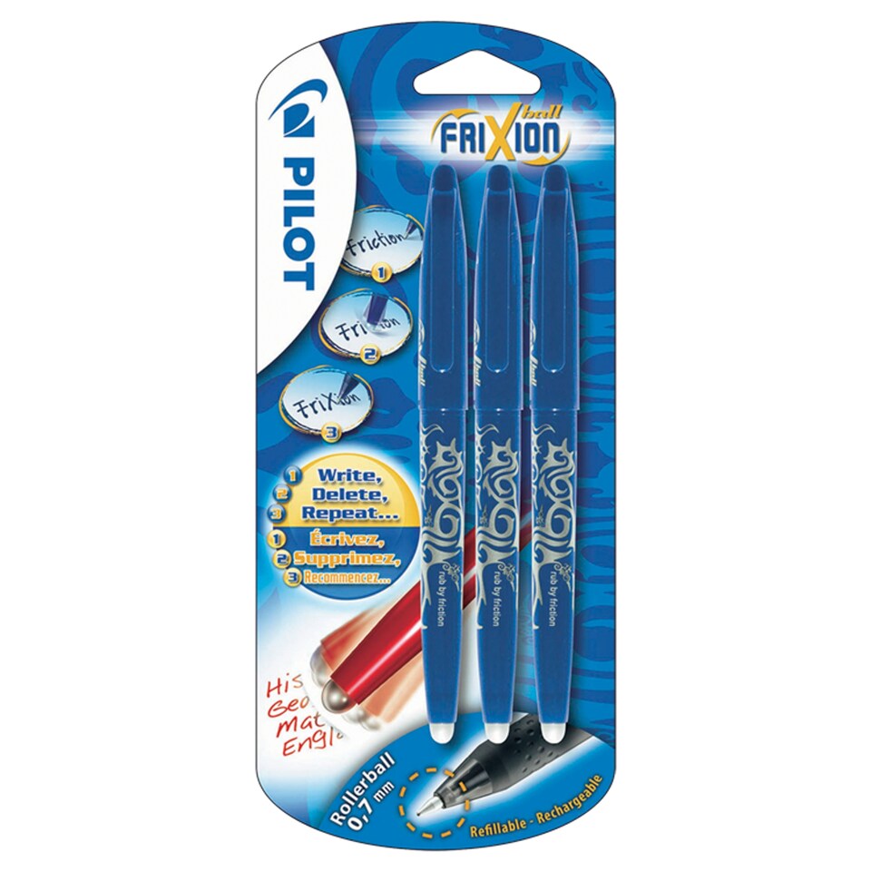 Pilot Frixion Blue 3 Pack