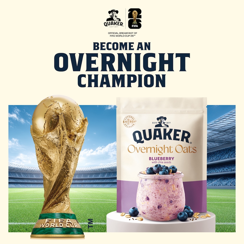 image 1 of Quaker Blueberry Overnight Oats 350g