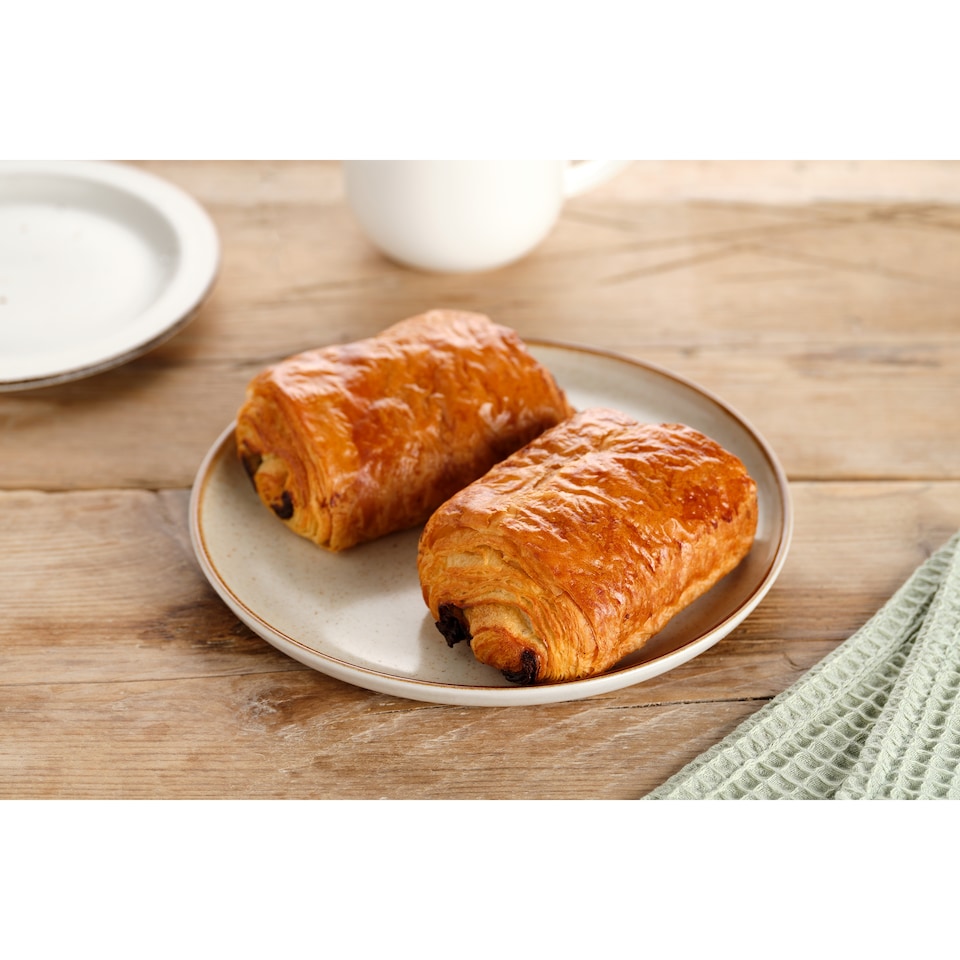 image 1 of Tesco All Butter Dark Chocolate Pain Au Chocolat 2 Pack