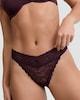 image 1 of F&F 3-Pack Lace Thongs in Multi