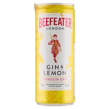 Beefeater Gin & Lemon Sparkling Alcoholic Mixed Drink 250 ml