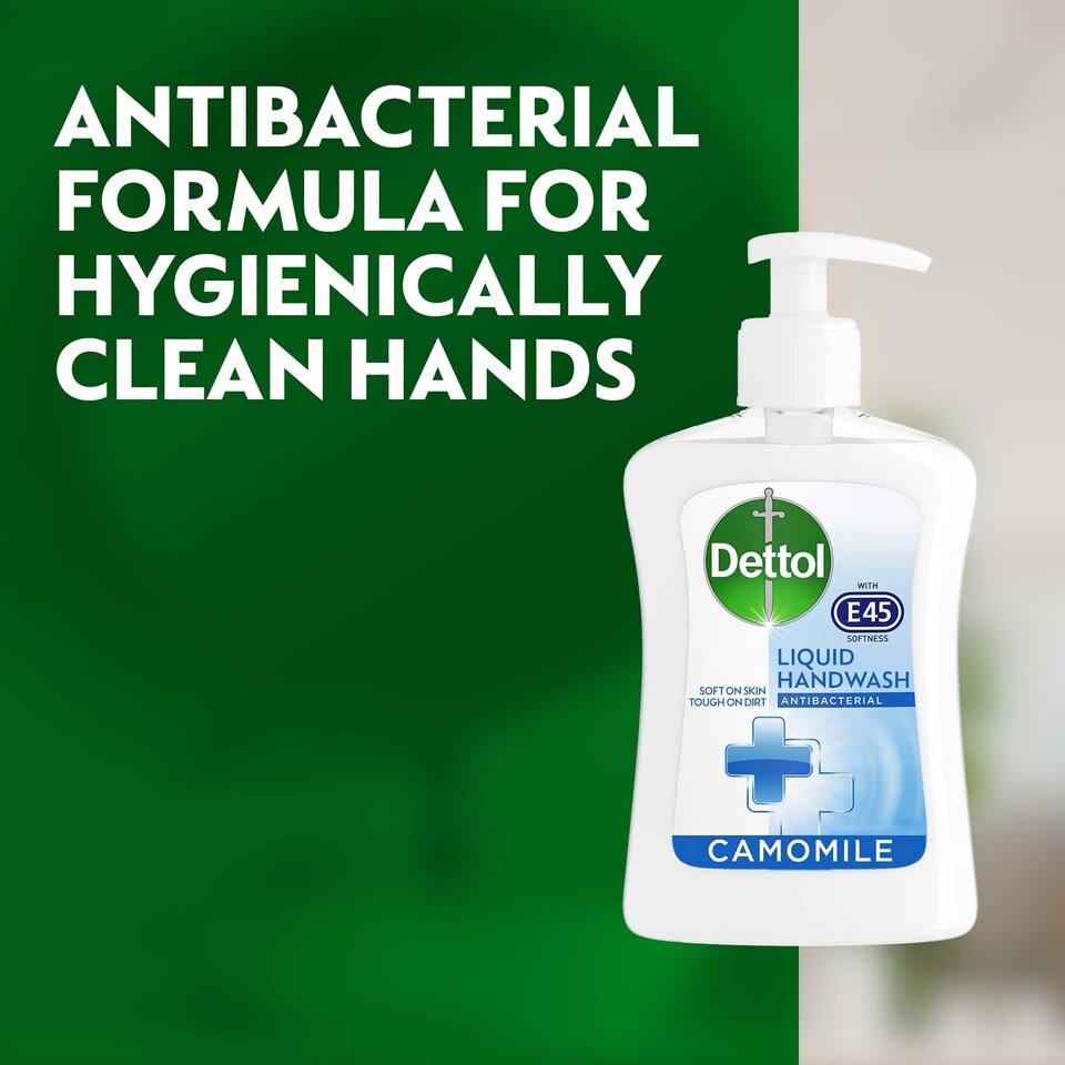 image 1 of Dettol With E45 Handwash Camomile 250Ml