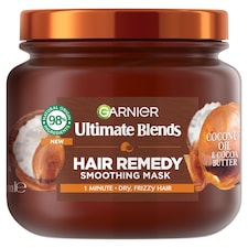Ultimate Blends Coconut Oil & Cocoa Butter Hair Remedy Mask for Dry Frizzy Hair 340ml