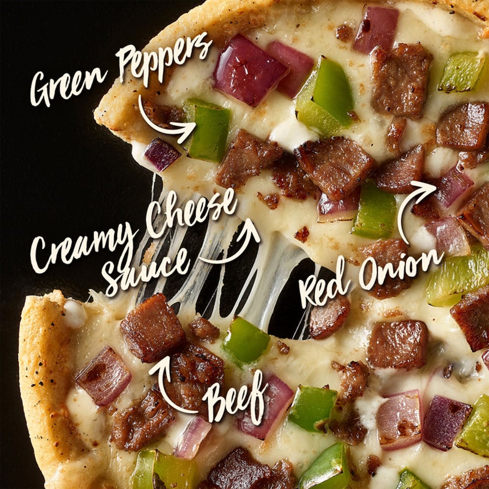 image 1 of Chicago Town Deep Dish Peppered Cheesesteak Pizza 2 X 160G