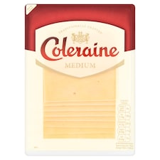 Coleraine Medium Cheddar Cheese Slices 160 G