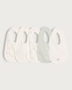 image 1 of F&F Baby 5-Pack Pure Cotton Animal Print Bibs in White