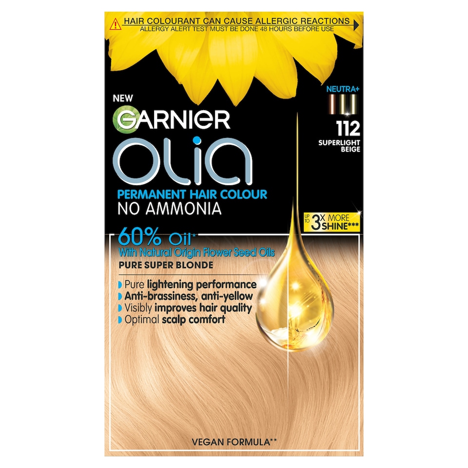 image 1 of Garnier Olia 112 Light Beige Blonde Prmt Hair Dye