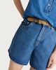 image 2 of F&F A-Line Denim Shorts in Blue