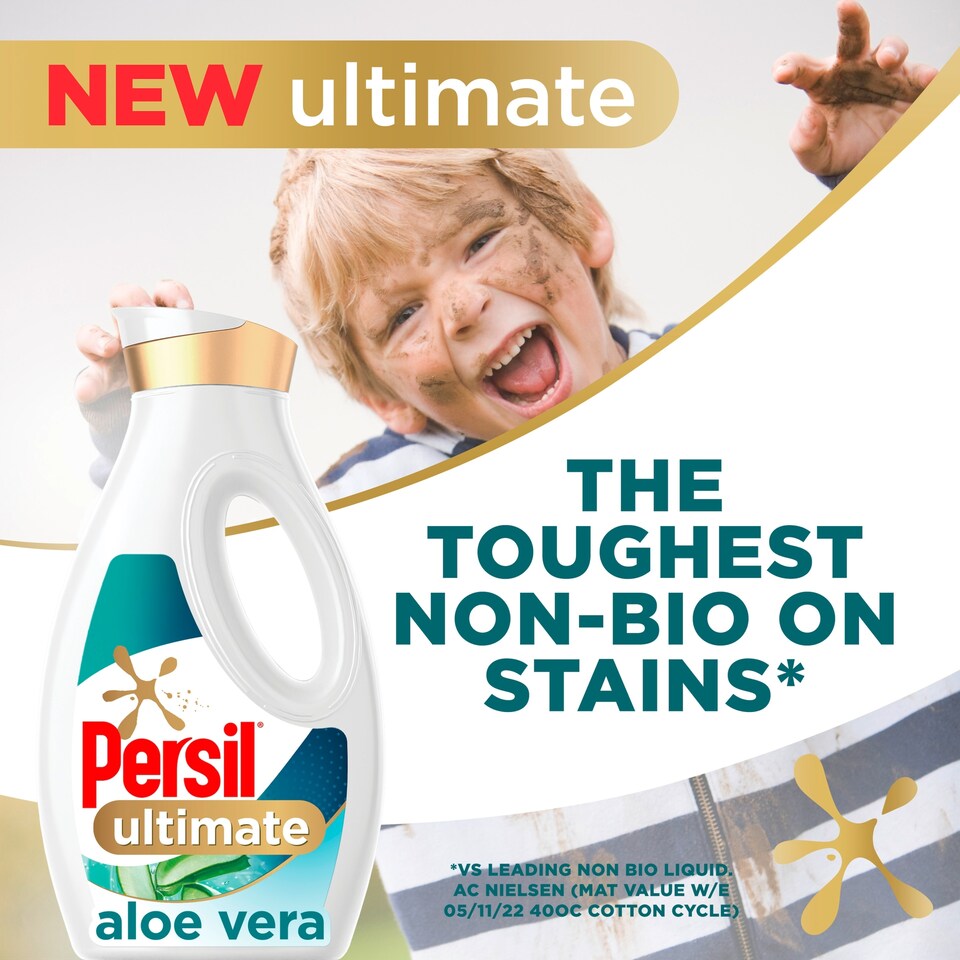 image 1 of Persil Ultimate Non Bio Aloe Vera Laundry Detergent 34 Wash 918ml