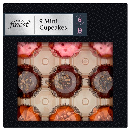 Tesco Finest 9 Mini Cupcakes Tesco Groceries