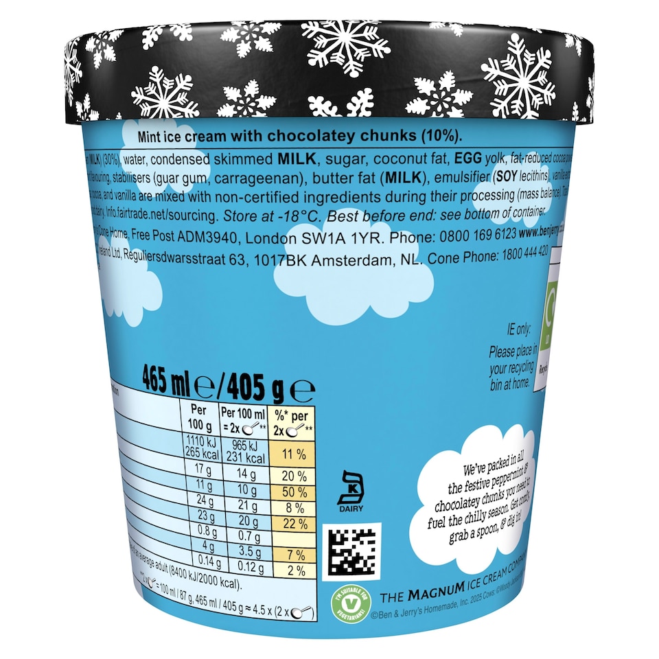 image 1 of Ben & Jerry's Minter Wonderland Mint Ice Cream 465Ml