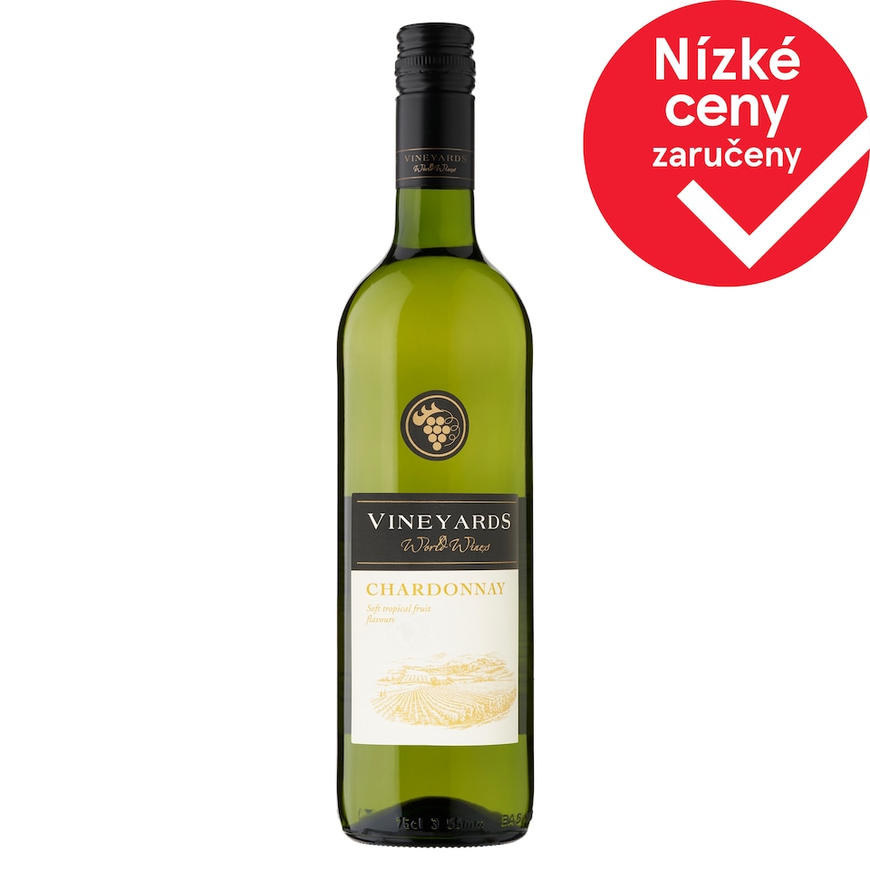 Vineyards World Wines Chardonnay bílé víno suché 750ml