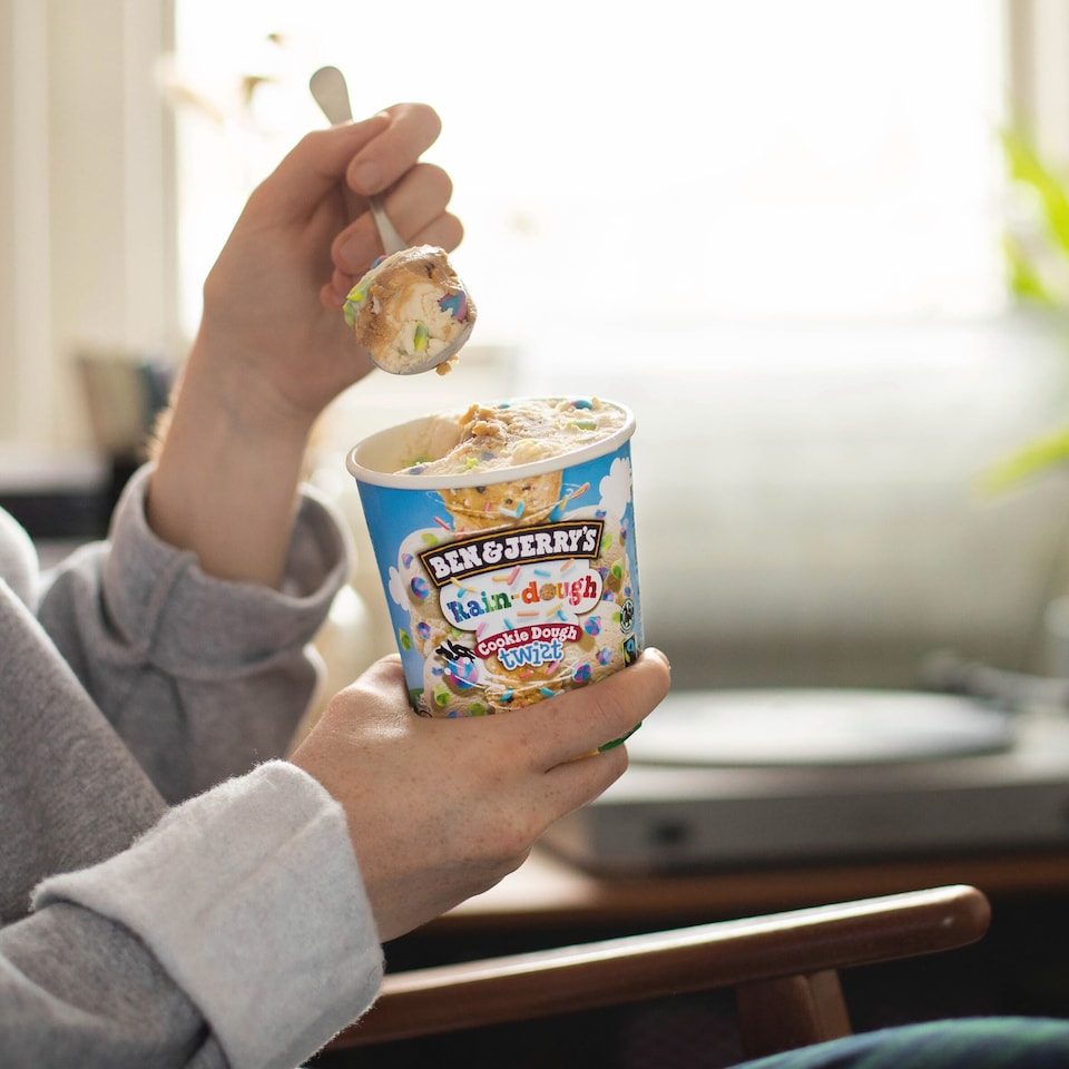 image 1 of Ben & Jerry Rain-Dough Cookie Dough Twist Ice Cream 465Ml