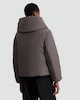 image 3 of F&F Padded Collared Oversized Fleece Lined Coat in Grey