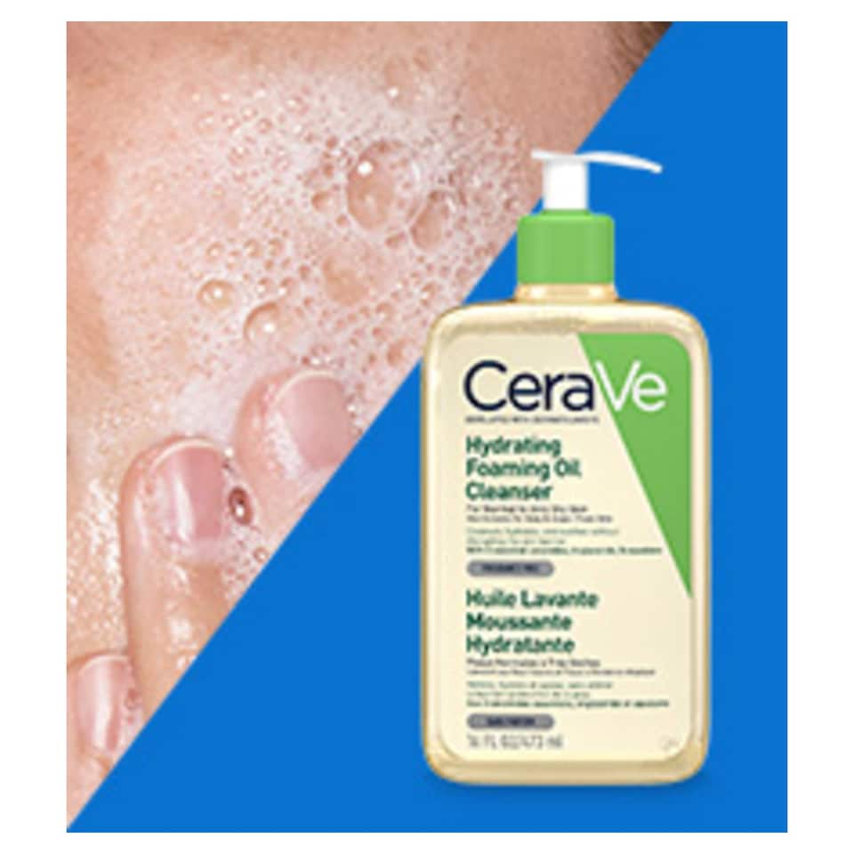 image 1 of CeraVe Hydrating Foaming Oil Cleanser  for Normal to Very Dry Skin 473ml