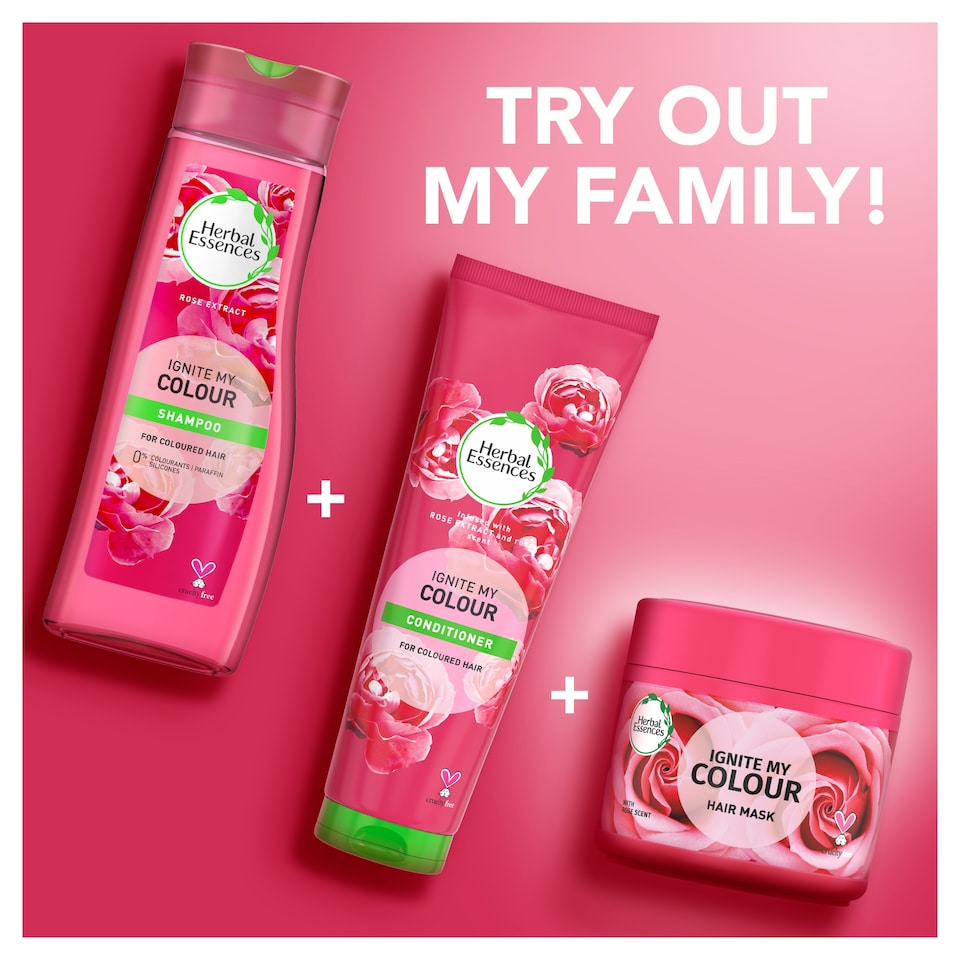 image 1 of Herbal Essences Ignite My Colour Conditioner Rose 275ml
