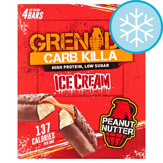 Grenade Peanut Nutter Ice Cream Bar 4X55ml Tesco Groceries